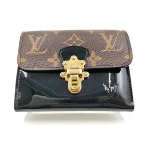 Authentic Louis Vuitton Brown Monogram Leather Wallet mn455-112925